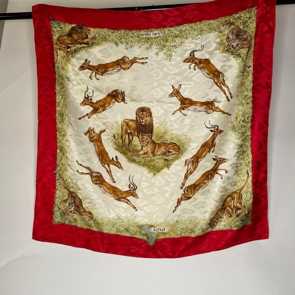 Hermès Kenya Scarf on Silk Jacquard - Picture 1 of 16